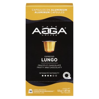 Agga AGGA LUNGO CAPSULES EXPRESSO 53 g, 10,38 $/100g