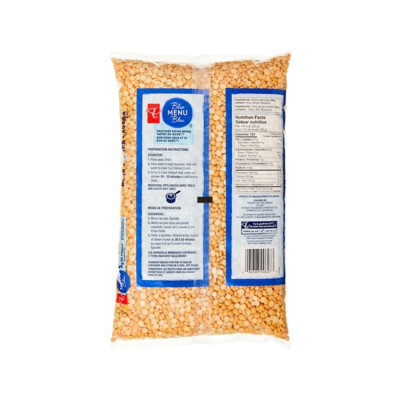 Yellow Split Peas Club Size