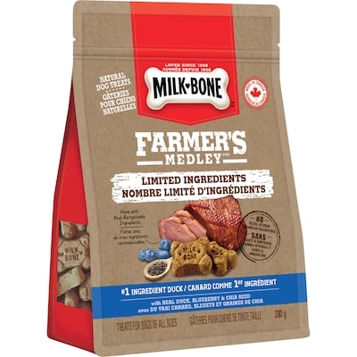 Gâteries pour chiens Farmer’s Medley à nombre limité d’ingrédients, variété au canard