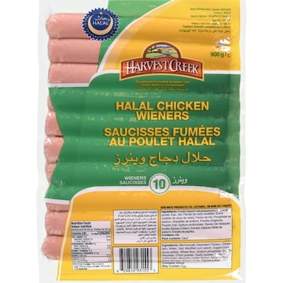 Harvest Creek Halal Chicken Wieners 900 g, $0.61/100g