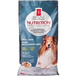 President's Choice Nutrition First Oral Health Dog Food, Angus Beef, Oatmeal & Pea 7 kg, $0.53/100g