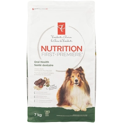 le Choix du Président Nourriture pour chiens Santé dentaire Nutrition première, bœuf Angus, avoine et pois 7 kg, 0,60 $/100g