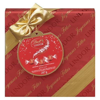 Lindt LINDOR Milk Chocolate Truffles Gift Box 287 g, $6.97/100g