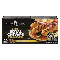 Royal Meats Royal Chevaps Chicken Caseless Sausage 800 g, $2.00/100g