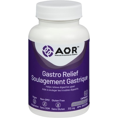 AOR Gastro Relief 312 Mg Vegi-Caps 60 ea, $0.82/1ea