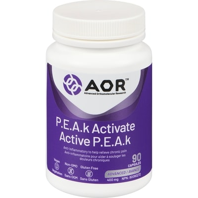 AOR P.E.A.K Activate 400 Mg 90 ea, $0.60/1ea