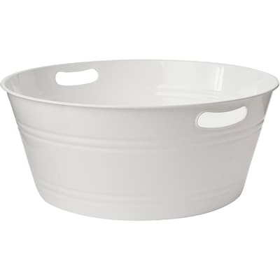 Everyday Essentials Bac à boissons pour réceptions à la piscine, grand, blanc 1 ea, 12,00 $/1ch