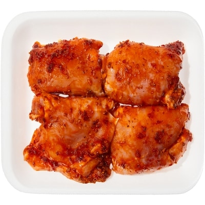 null Hauts de cuisses de poulet marinés 25,33 $/1kg 11,49 $/1lb