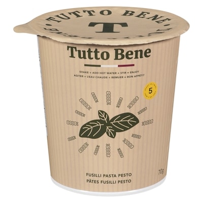 Tutto Bene Pesto Fusilli Cup 70 g, $3.70/100g