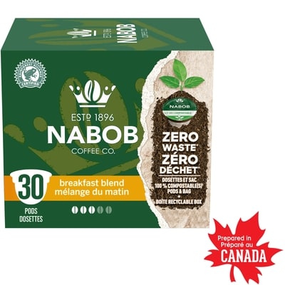 Nabob Breakfast Blend Coffee 100% Compostable Pods 292 g, $9.24/100g