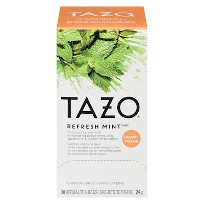 Tazo Refresh Mint  Herbal Tea 20 ea, $0.30/1ea
