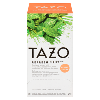 Tazo Refresh Mint  Herbal Tea 20 ea, $0.35/1ea