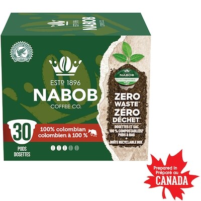 Nabob Dosettes de café colombien à 100 % entièrement compostables 292 g, 8,56 $/100g