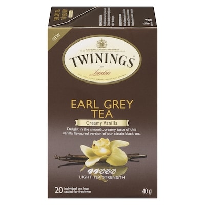 Twinings Creamy Vanilla Earl Grey Tea 20 ea, $0.25/1ea
