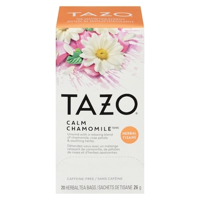 Tazo Calm Chamomile Tea Chamomile, Rose Petals and Soothing Herbs 20 ea, $0.35/1ea