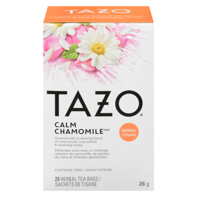 Tazo Calm Chamomile Tea Chamomile, Rose Petals and Soothing Herbs 20 ea, $0.35/1ea