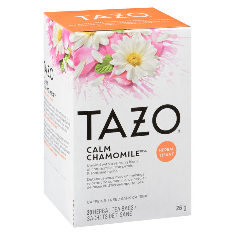 Calm Chamomile Tea Chamomile, Rose Petals and Soothing Herbs