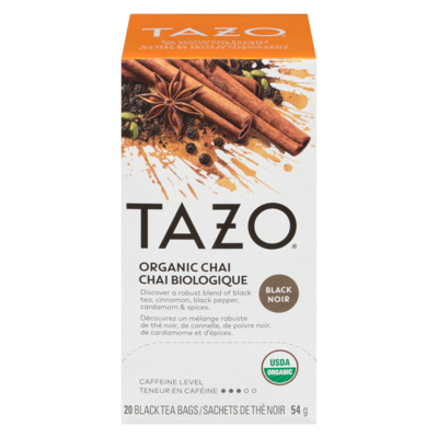 Tazo Sac de thé chai biologique 20 ea, 0,32 $/1ch