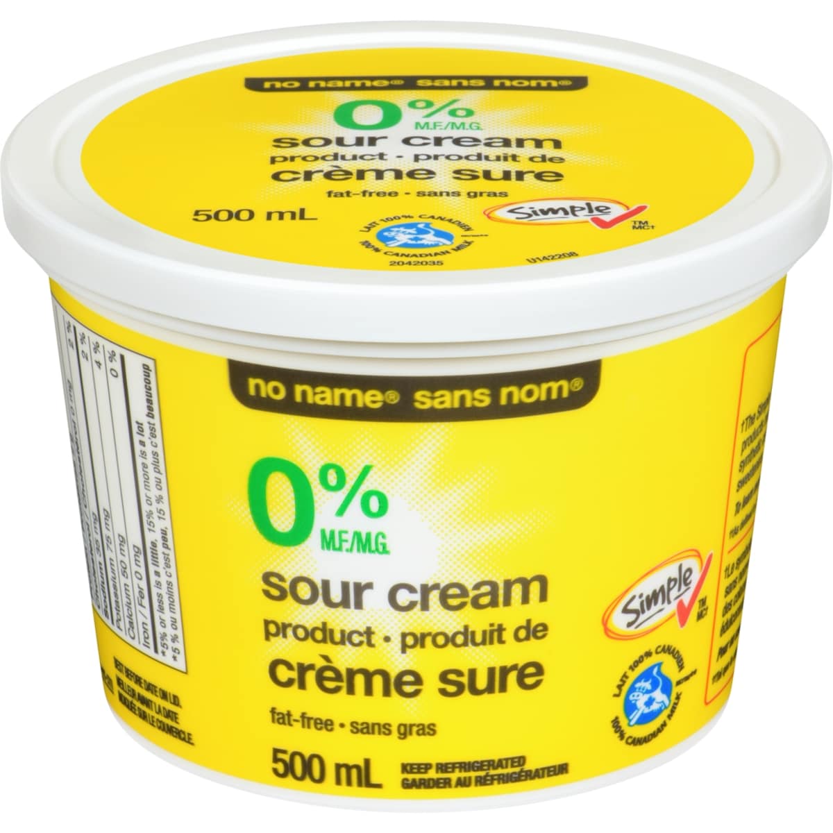 No Name Fat Free Sour Cream