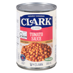 Clark Beans with Tomato Sauce 398 ml, $0.50/100ml