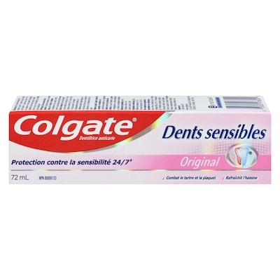 Colgate Dents sensibles dentifrice anticarie original 72 ml, 4,85 $/100ml