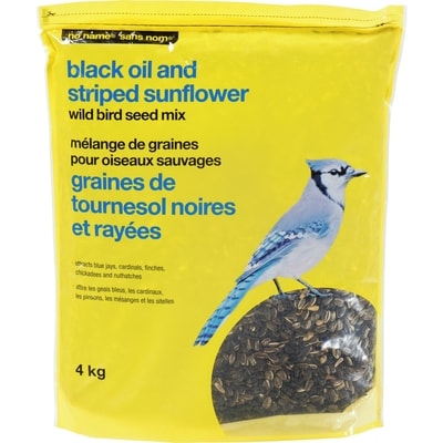 No Name Black Oil & Striped Sunflower Wild Bird Seed Mix 4 kg, $0.33/100g