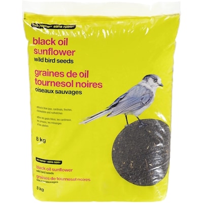 No Name Black Oil Sunflower Wild Bird Seeds  8 kg, $0.30/100g