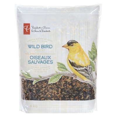le Choix du Président Mélange supérieur de graines, de noix et de grains pour oiseaux sauvages 4 kg, 0,37 $/100g