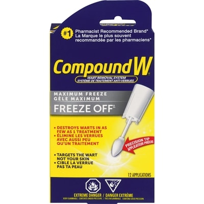 Compound W Freeze off système de traitement anti-verrues 12 ea, 3,08 $/1ch