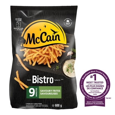McCain Bistro Selects™ 9 Minute Savoury Frites 600 g, $0.58/100g