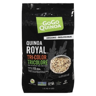 GoGo Quinoa Quinoa Royal tricolore biologique 1800 g, 1,39 $/100g