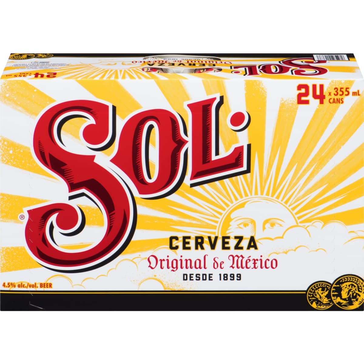 Sol Beer (ID required at pick-up) 24x355.0 ml, $0.39/100ml
