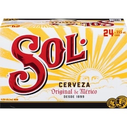Sol Beer (ID required at pick-up) 24x355.0 ml, $0.48/100ml