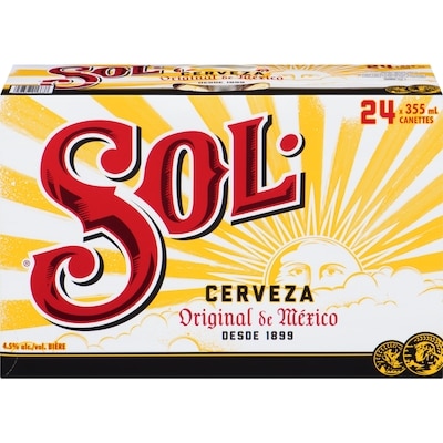 Sol Bière (Pièce d’identité requise au moment du ramassage) 24x355.0 ml, 0,51 $/100ml