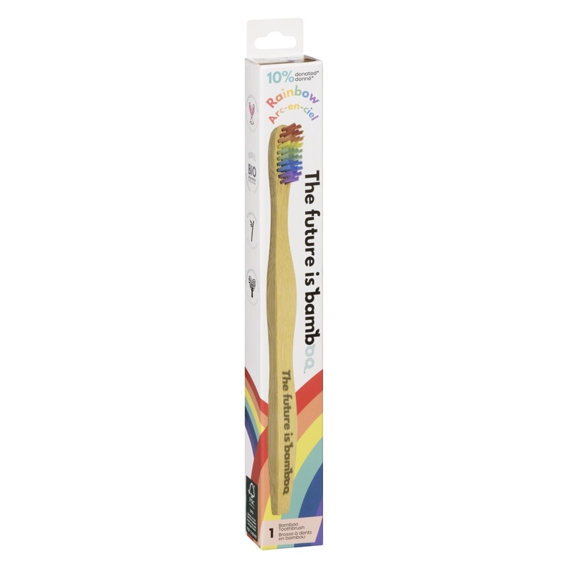 Bamboo Toothbrush Rainbow Soft