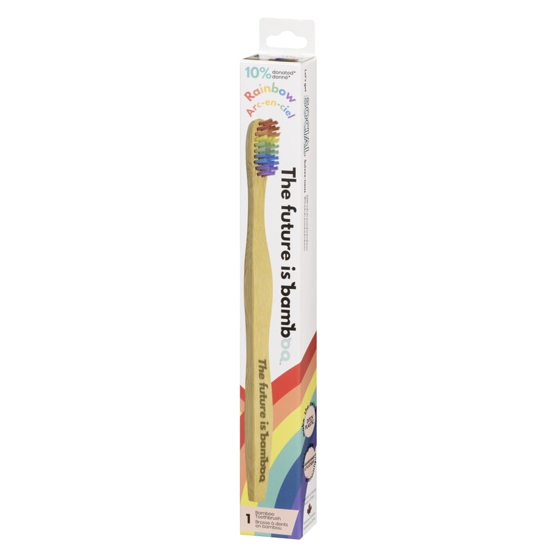 Bamboo Toothbrush Rainbow Soft