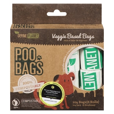 Define Planet Compostable Poo Bags  104 ea, $0.11/1ea