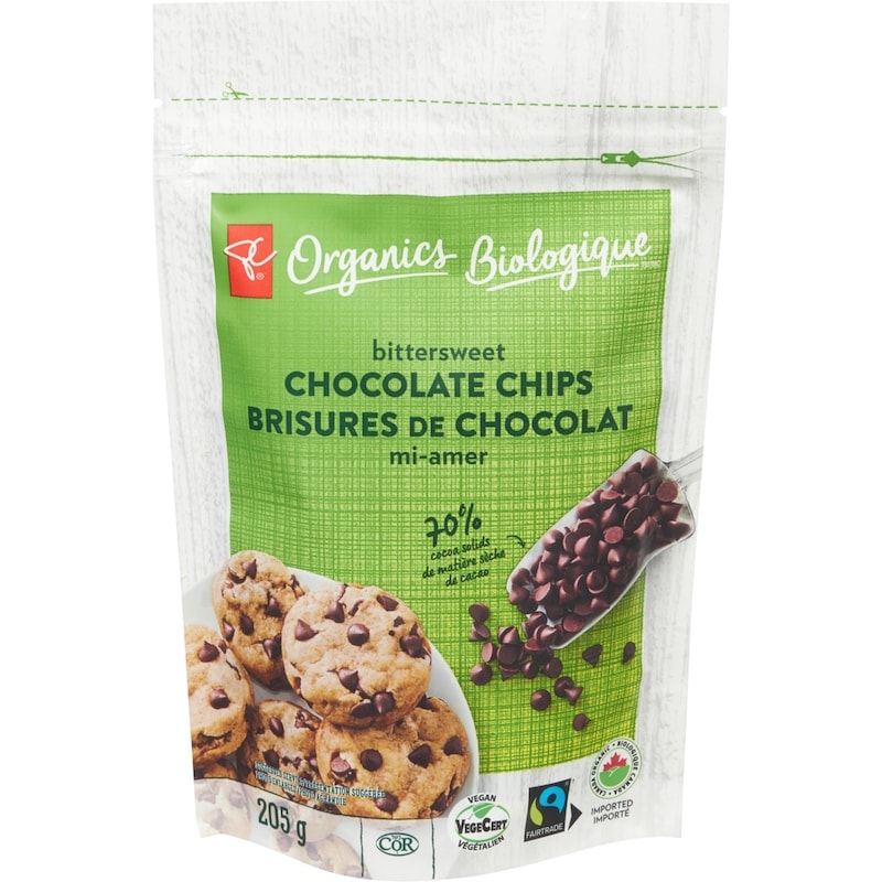 PC Organics Bittersweet Chocolate Chips - 205 g | Your Independent