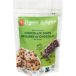 PC Biologique Brisures de chocolat mi-amer 205 g, 4,39 $/100g