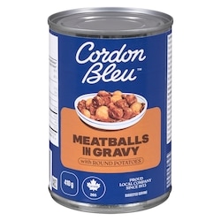 Cordon Bleu Meatballs in Gravy with Round Potatoes 410 g, $0.49/100g