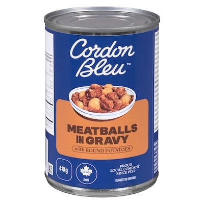 Cordon Bleu Meatballs in Gravy with Round Potatoes 410 g, $0.49/100g