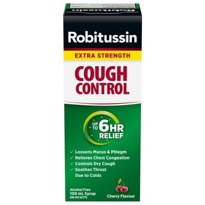 Robitussin Contrôle De La Toux Extra Fort (Sirop) 100 ml, 9,49 $/100ml
