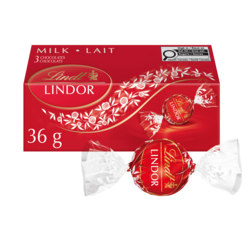LINDOR Milk Chocolate Truffles, Count of 3 Box