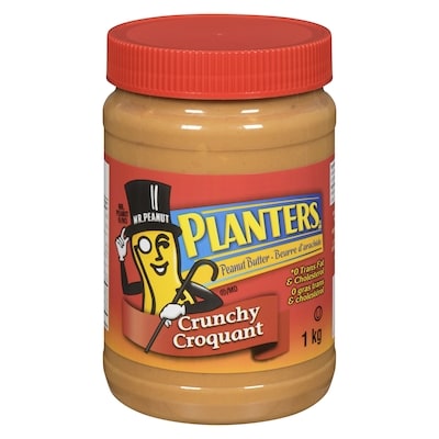 Planters Planters Beurre Arachide Croq 1 kg, 0,80 $/100g