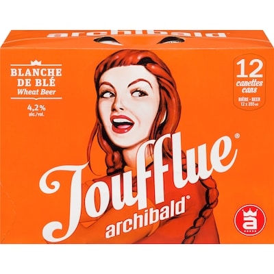 Archibald Joufflue bière blanche de style belge (Pièce d’identité requise au moment du ramassage) 12x355.0 ml, 0,49 $/100ml