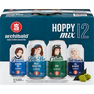 Archibald Archibald Mix Houblon (ID required at pick-up) 12x355.0 ml, $0.52/100ml