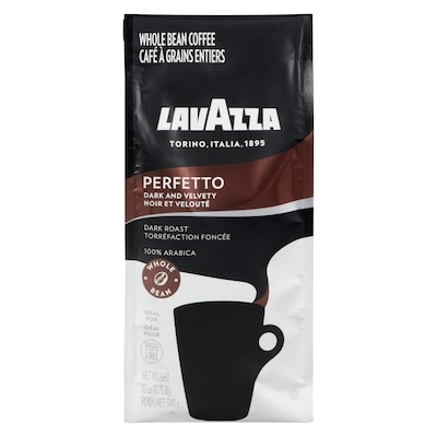 Lavazza Perfetto Dark Roast Whole Bean Coffee 340 g, $3.82/100g