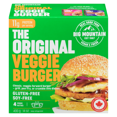 Big Mountain Original Veggie Patty 400 g, $2.00/100g