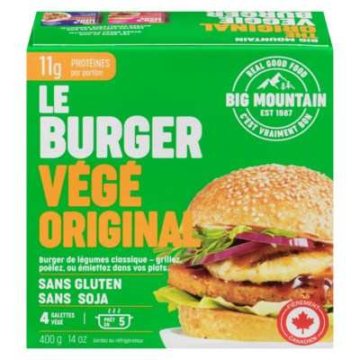 Big Mountain Bgmt Galette Veggie Originale 400 g, 2,00 $/100g