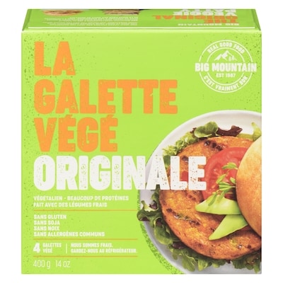 Big Mountain Bgmt Galette Veggie Originale 400 g, 2,00 $/100g